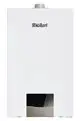 Vaillant Heizgerät in weißem Gehäuse mit einem Display und Steuerungselementen im unteren Bereich.